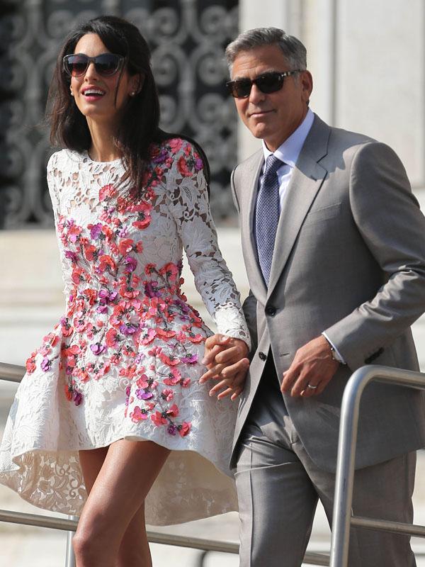 INF &#8211; George Clooney leaving Cipriannis Hotel, Venice