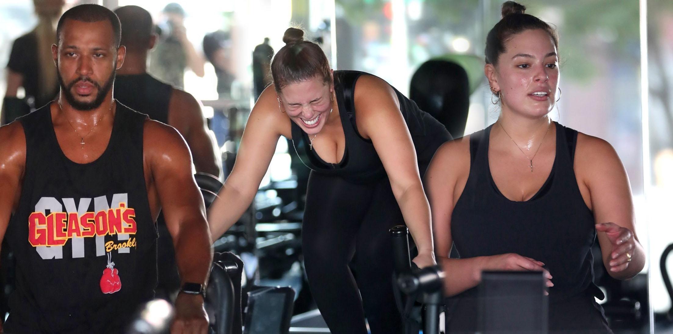 Ashley Graham Gets Sweaty During INTENSE Workout Session With Her Husband