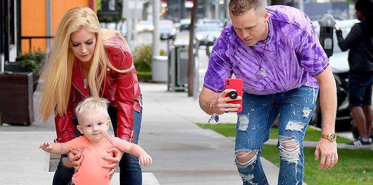 Heidi spencer pratt son walking beverly hills pics