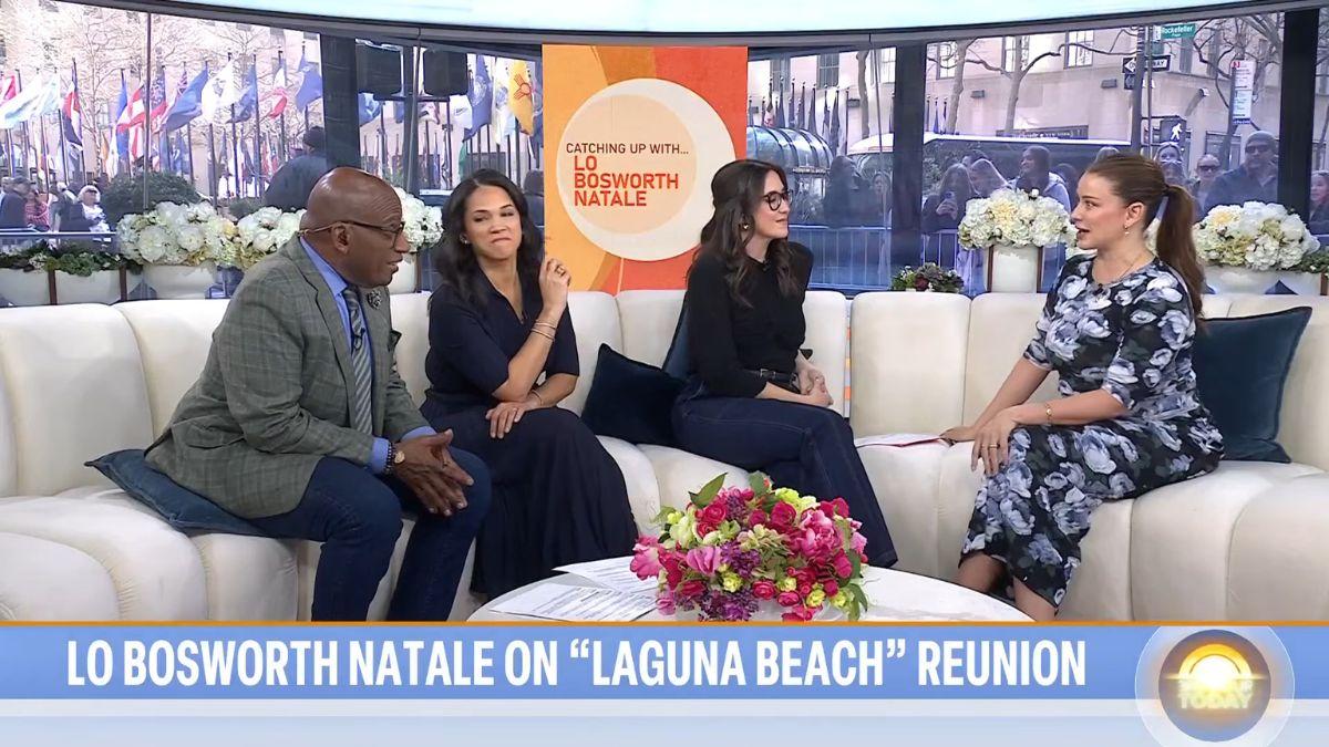 Photo of oLo Bosworth's necklace got tangled with her microphone, causing a static sound.