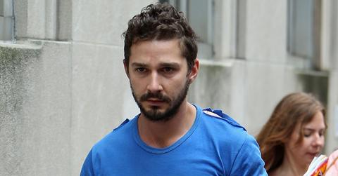 Shia Labeouf leaves midtown precinct after being released from jail in New York City.