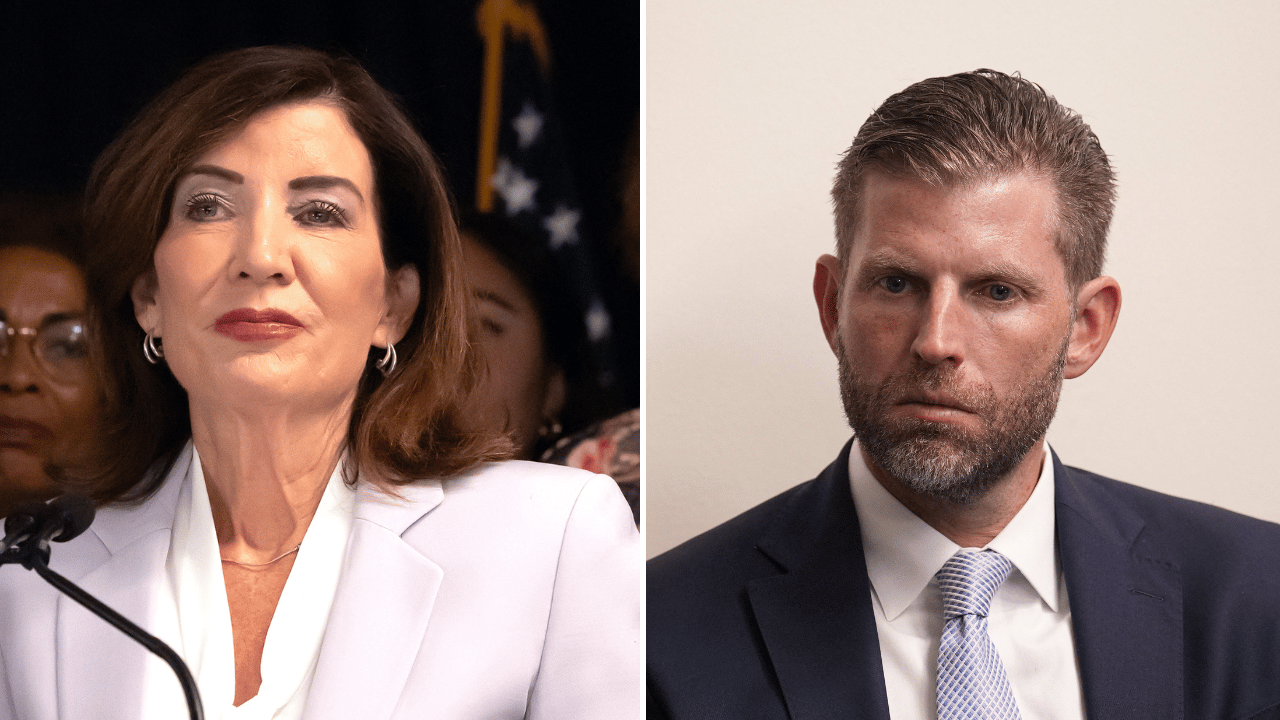 Kathy Hochul ; Eric Trump