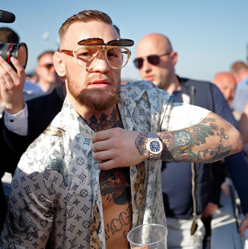 How much is Conor McGregor's Grand National outfit? From LV shirt