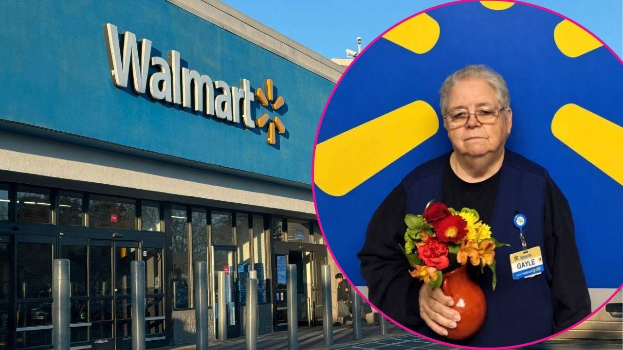 Split photo of Walmart and Gayle
