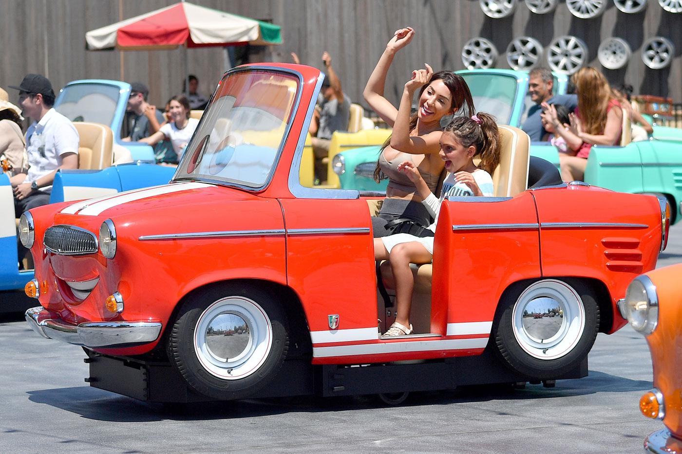 EXCLUSIVE: Farrah Abraham and her daughter Sophia enjoy a fun day at Disney&#8217;s California Adventure