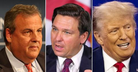 chris christie and ron desantis clash over donald trump at gop debate