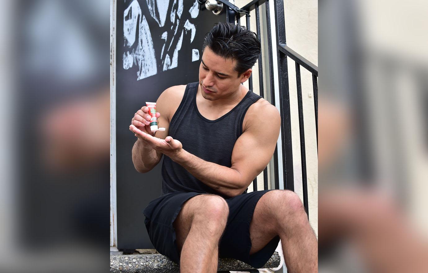 Mario Lopez After a Workout at the gym