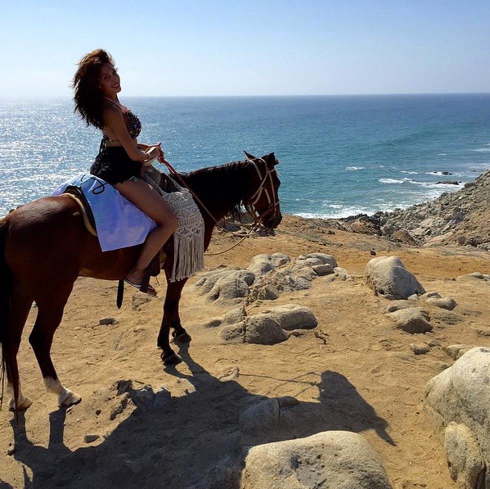 Farrah abraham riding horse