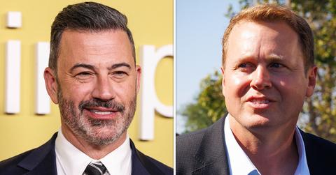 Split photo of Jimmy Kimmel and Spencer Pratt